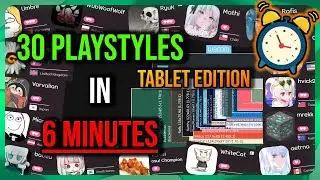 osu! 30 Playstyles in 6 Minutes (Tablet Edition)