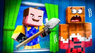 Злой Сосед ЗА ОКНОМ: У Тебя Есть 5 МИНУТ, чтобы СПРЯТАТЬСЯ в Майнкрафт! Minecraft