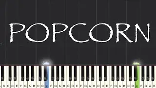 Popcorn - Crazy Frog Piano Tutorial | Medium