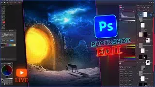 {LIVE)   THE RUINE photoshop manipulation. #photoshop #mrhirex