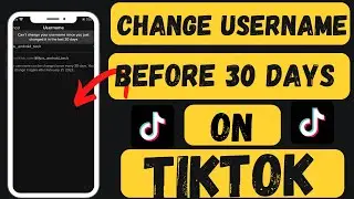 How To  Change Username On TikTok Before 30 Days In iPhone (2023) |TikTok Username Not Changing 2023