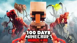 I Spent 100 Days in an Evolved Parasite Infestation in Hardcore Minecraft... Here's What Happened