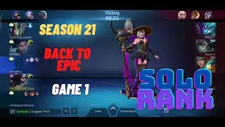 Pharsa Gameplay  l Back to epic l First Day of Season 21 l Mobile Legend Bang Bang l MLBB