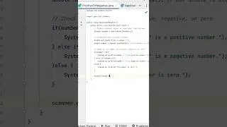 Java Program to Check Whether a Number is Positive or Negative #java #interview #coding