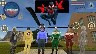 Rope Hero Vice Town | Spiderman , Thanos ,Rope Hero Same Walkthrough