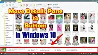 Move Details Pane to Bottom in Windows 10