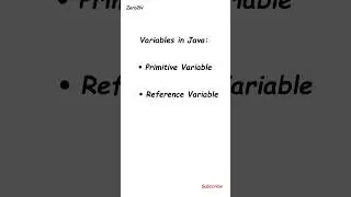 Types of variables in Java #coding #programming #java #zero2n #computerscience #javaprogramming