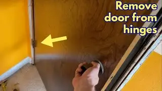 How to remove a door from hinges at home