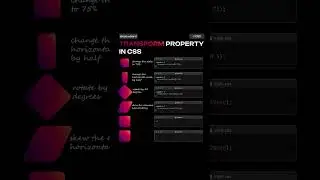 transform property in css 