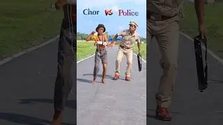 ziddi Police aur chalak chor #shorts #funny #police