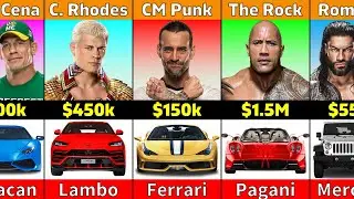 Most EXPENSIVE Car Of Famous WWE Wrestlers || $50k to $1.5M