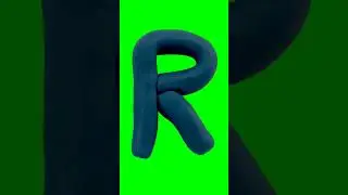 Green Screen Animated Letter R #greenscreen #letterr #shorts