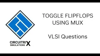 Toggle T flip-flop from multiplexers (TFF from mux)