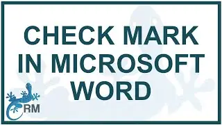 Create a check mark in Microsoft Word