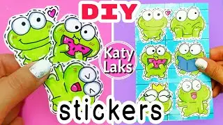 🐸How to make Stickers /Frog Stickers/How to draw a Frog