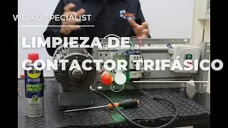 WD-40 Specialist: Limpieza de contactor trifásico