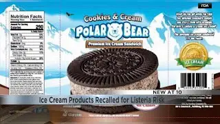 Ice cream products recalled because of risk of listeria contamination