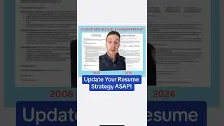 If your resume is trapped in 2008, you’re not landing a job in 2024… #resume #career #jobsearch