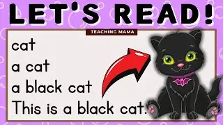 LETS READ! | PRACTICE READING SIMPLE PHRASES | ENGLISH READING | TEACHING MAMA