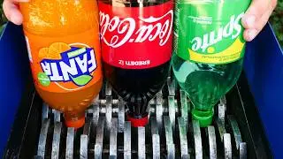 Coca Cola, Fanta, Sprite, 7UP, Pepsi & Mentos vs Shredder - Soda Shredding Compilation