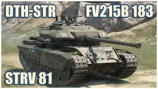 Strv 81, DTH-STR & FV215b 183 • WoT Blitz Gameplay