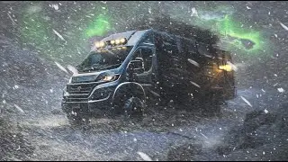 Surviving my 1st Winter of Extreme Van Life, Blizzard Snow Storm Camping, Freezing Cold Documentary