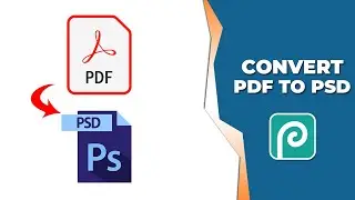 How to convert pdf to PSD in Photopea