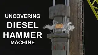 How Diesel Hammer Works ? (Pile Driver Machine)