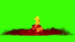 FREE HD Green Screen - MAGIC FIRE w/sparks SWIRL & FALL HQ