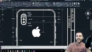 Introduction to AutoCAD 2020 - 2D Basics - #10 - the IPHONE drawing!