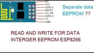 Tutorial Read/Write EEPROM ESP8266, Node MCU