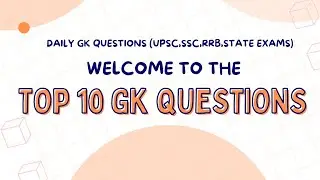 #Top 10 gk questions #gkquiz#generalknowledge#tgpsc#gkquestion#trending#viralvideo#gktoday#bestgk