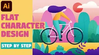 Character Illustration | Illustrator CC tutorial (FLAT DESIGN)