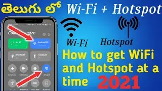 Wi-Fi + Hotspot both at a time using How to on Wi-Fi and Hotspot telugu 2021