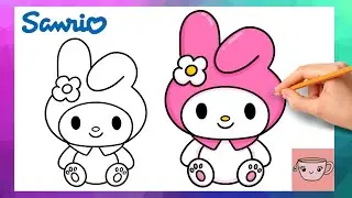 How To Draw My Melody Plush | Sanrio | Cute Easy Drawing Tutorial