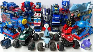 TRAIN JCB RC MONSTER TRUCK BLUE TRANSFORMERS Car Toys: Stopmotion Rise of Beasts & Robot in Disguise