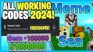 *NEW* ALL WORKING CODES FOR MEME SEA IN 2024! ROBLOX MEME SEA CODES