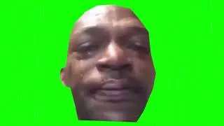 Man crying over weed Green Screen