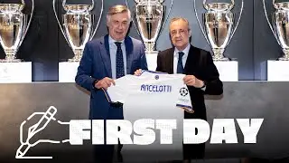 CARLO ANCELOTTIs FIRST DAY BACK at REAL MADRID