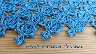 НЕОБЫЧНЫЙ И ОЧЕНЬ ПРОСТОЙ в вязании УЗОР крючком :) SUPER EASY Beautiful Pattern Crochet