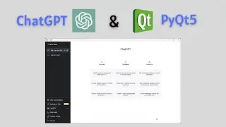 PyQt5 Programs | 🖥️ ChatGPT Desktop Application(PyQt5)