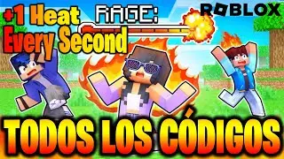 TODOS los CÓDIGOS de 🔥+1 HEAT EVERY SECOND🔥 activos /ROBLOX 2023/  +1 de calor por segundo /TilloASR