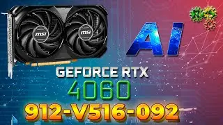 MSI ◉ GeForce RTX 4060 VENTUS 2X BLACK 8G OC ➤ Video card with artificial intelligence