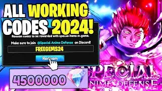 *NEW* ALL WORKING CODES FOR SPECIAL ANIME DEFENSE IN 2024! ROBLOX SPECIAL ANIME DEFENSE CODES