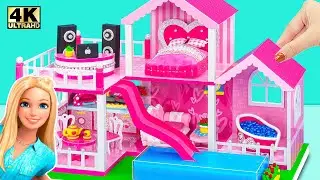 90 Minutes Satisfying with Unboxing Barbie Toys, Pool Miniature House Collection - Cardboard World