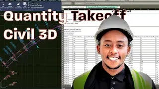 How to calculate quantity Takeoff in Civil 3D and generate reports