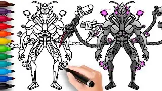 HOW TO DRAW COUNTER TITAN | Skibidi Toilet Multiverse - Easy Step by Step Drawing