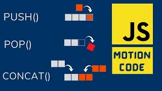 JavaScript Array Methods | push | pop | concat | Motion Code