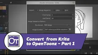 How to convert animation from Krita to OpenToonz - Part 1