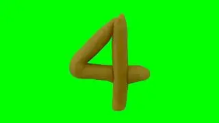 Green Screen Animated Number 4 #greenscreen #numberfour #number4